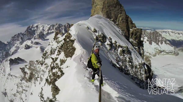 Still frame from the Climbing the Rochefort ridge video