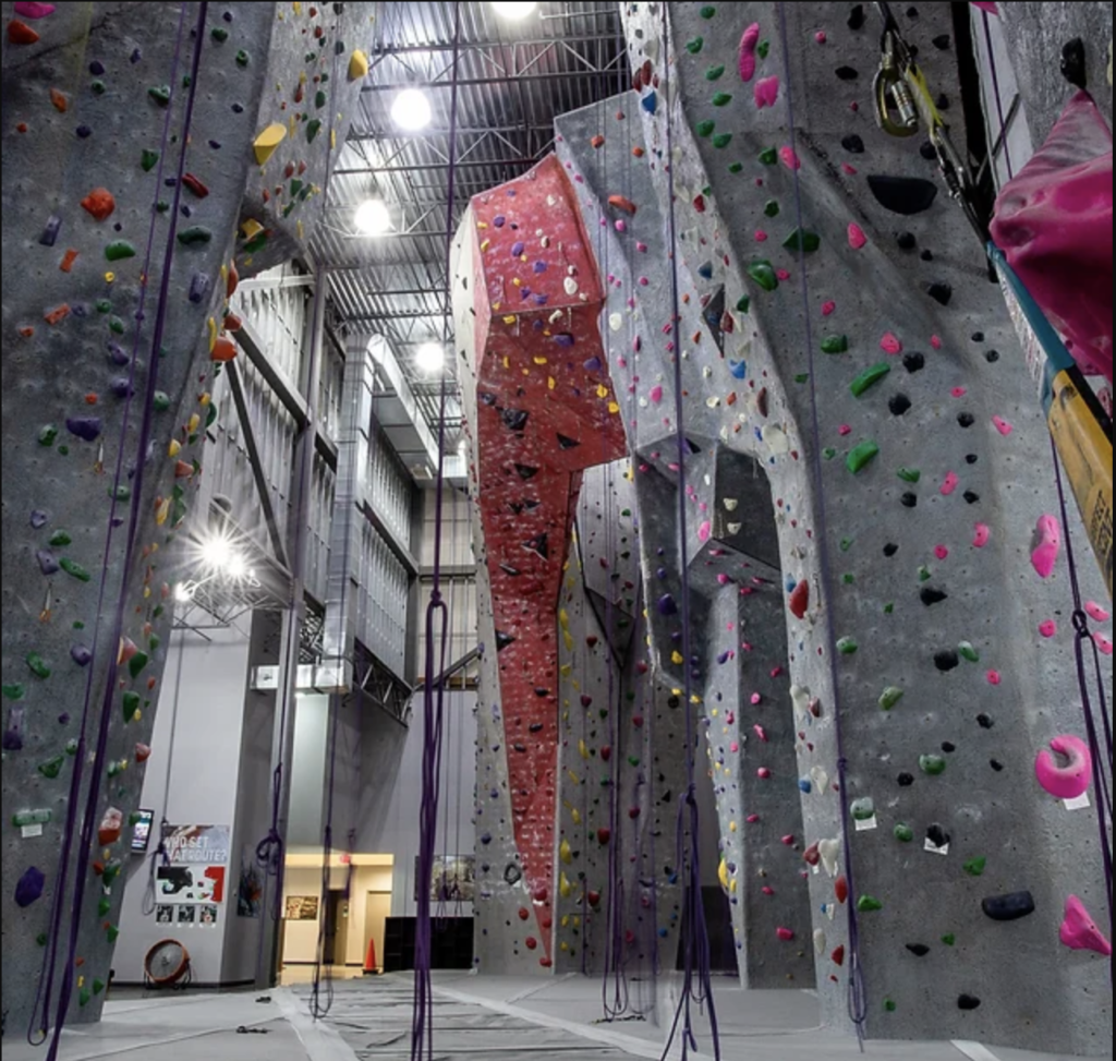 Sport rock climbing gym in DC